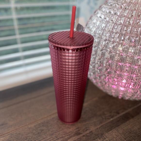 Starbucks Pink Jelly Grid Soft Touch Tumbler Venti 2023 - Picture 10 of 15